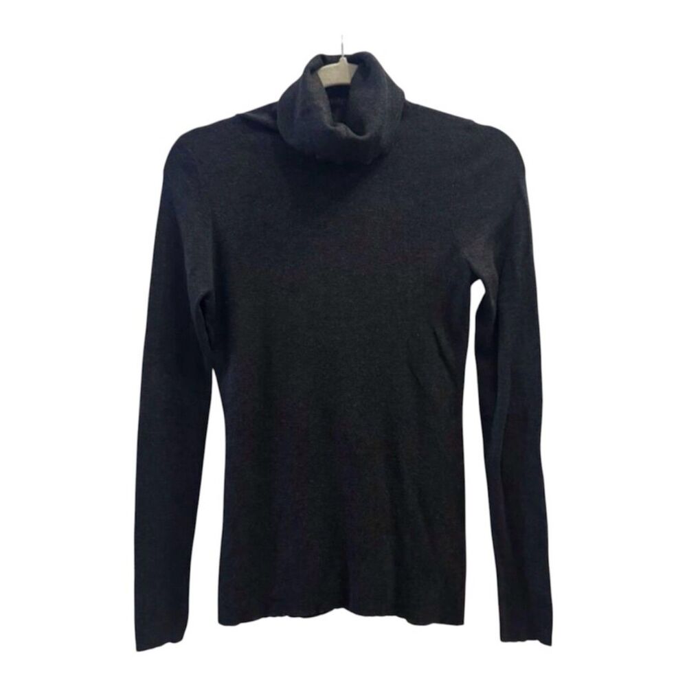 Jigsaw UK Womens Jumper, Size M, Silk Cotton Blend, Fine Knit Roll Neck